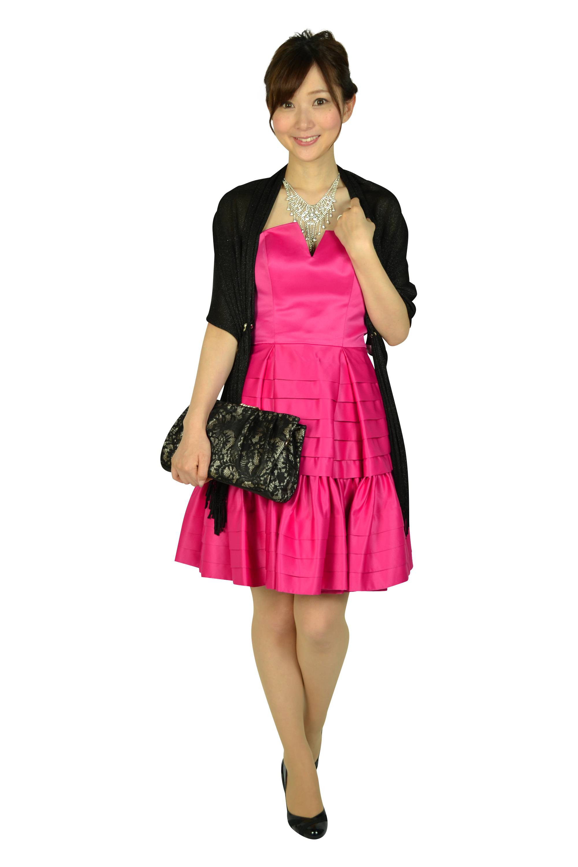 V字クリスタルゴージャスネックレス