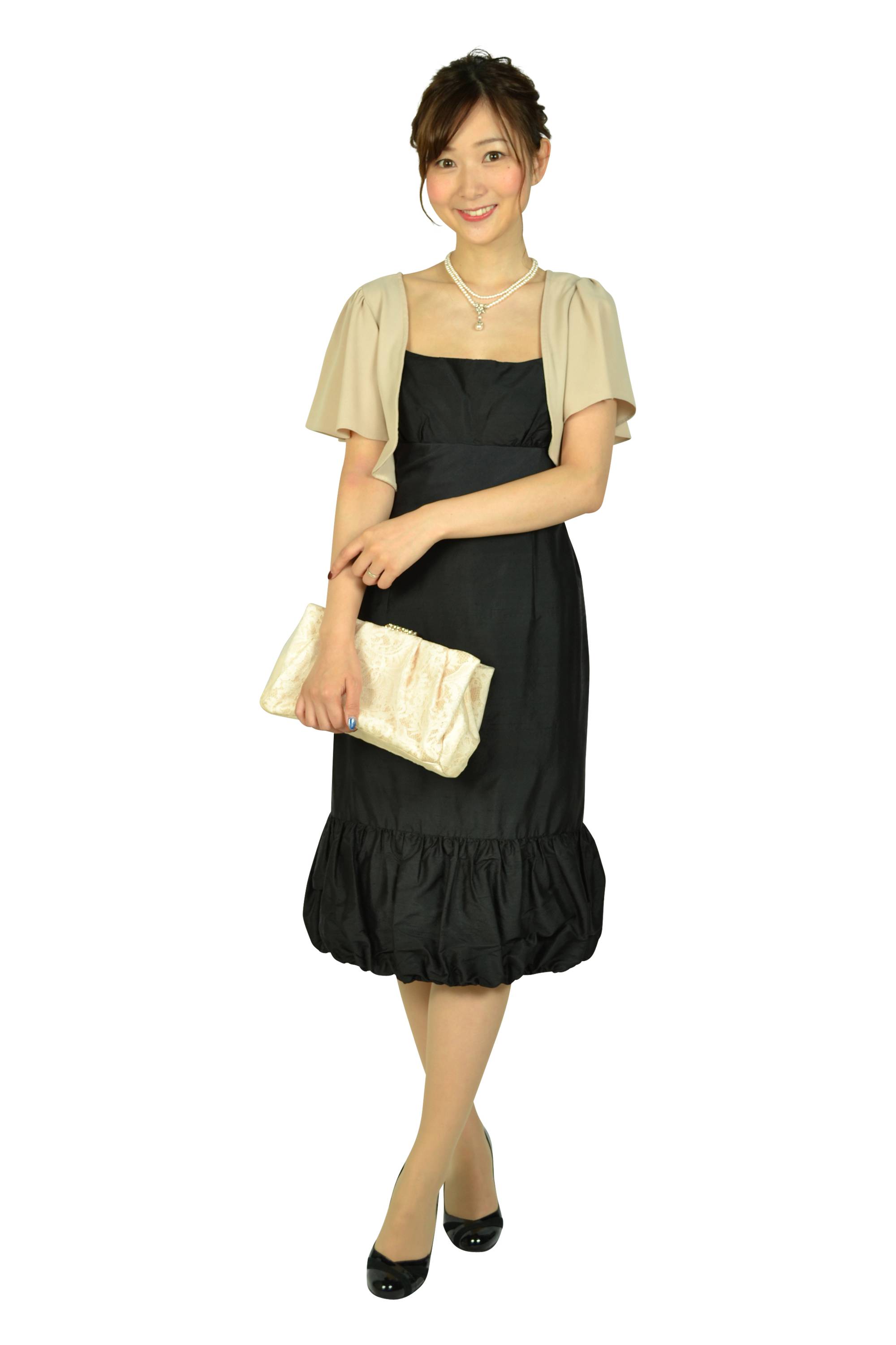 ジョーゼットベージュバックリボンボレロ