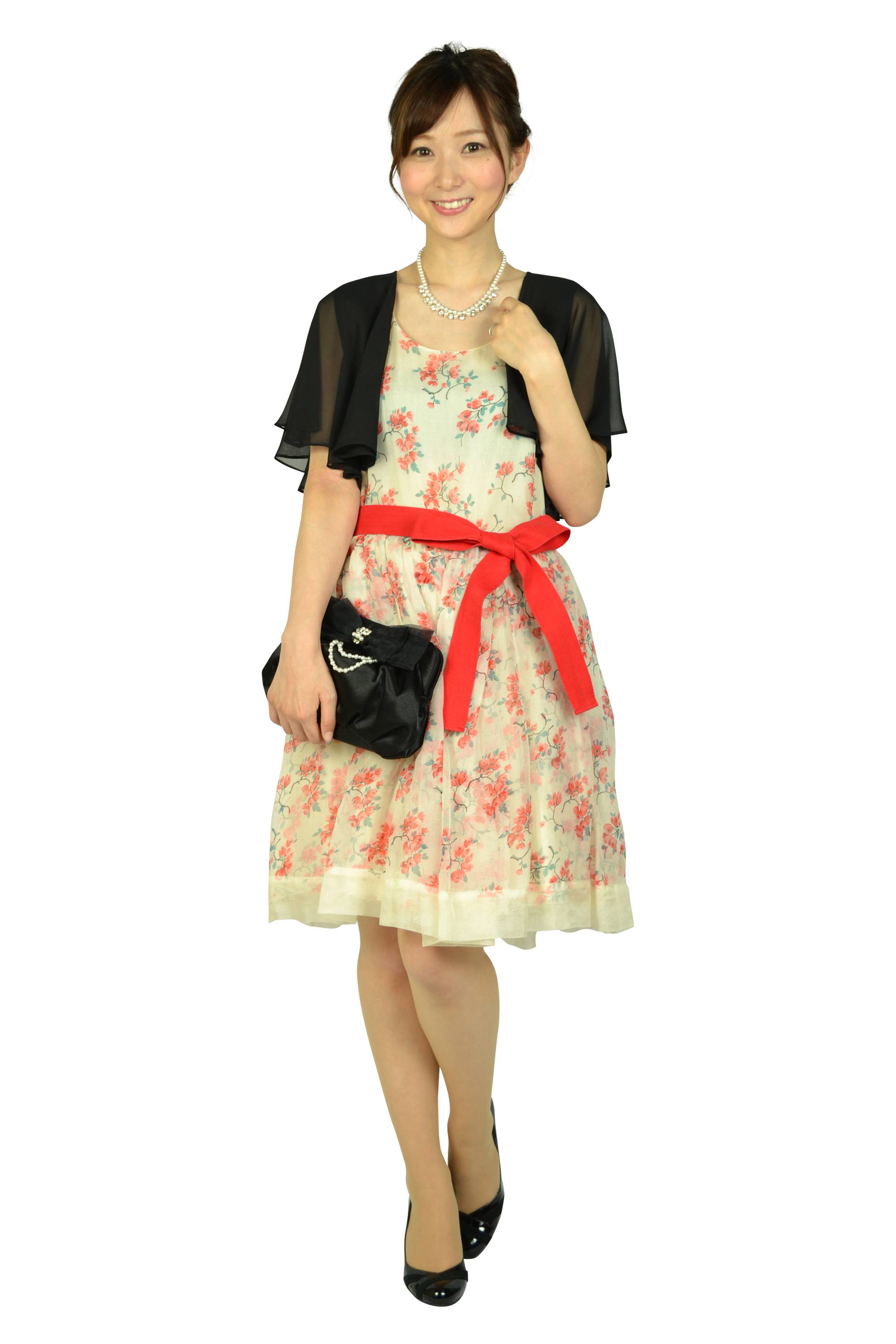 フレアシフォンブラックボレロ