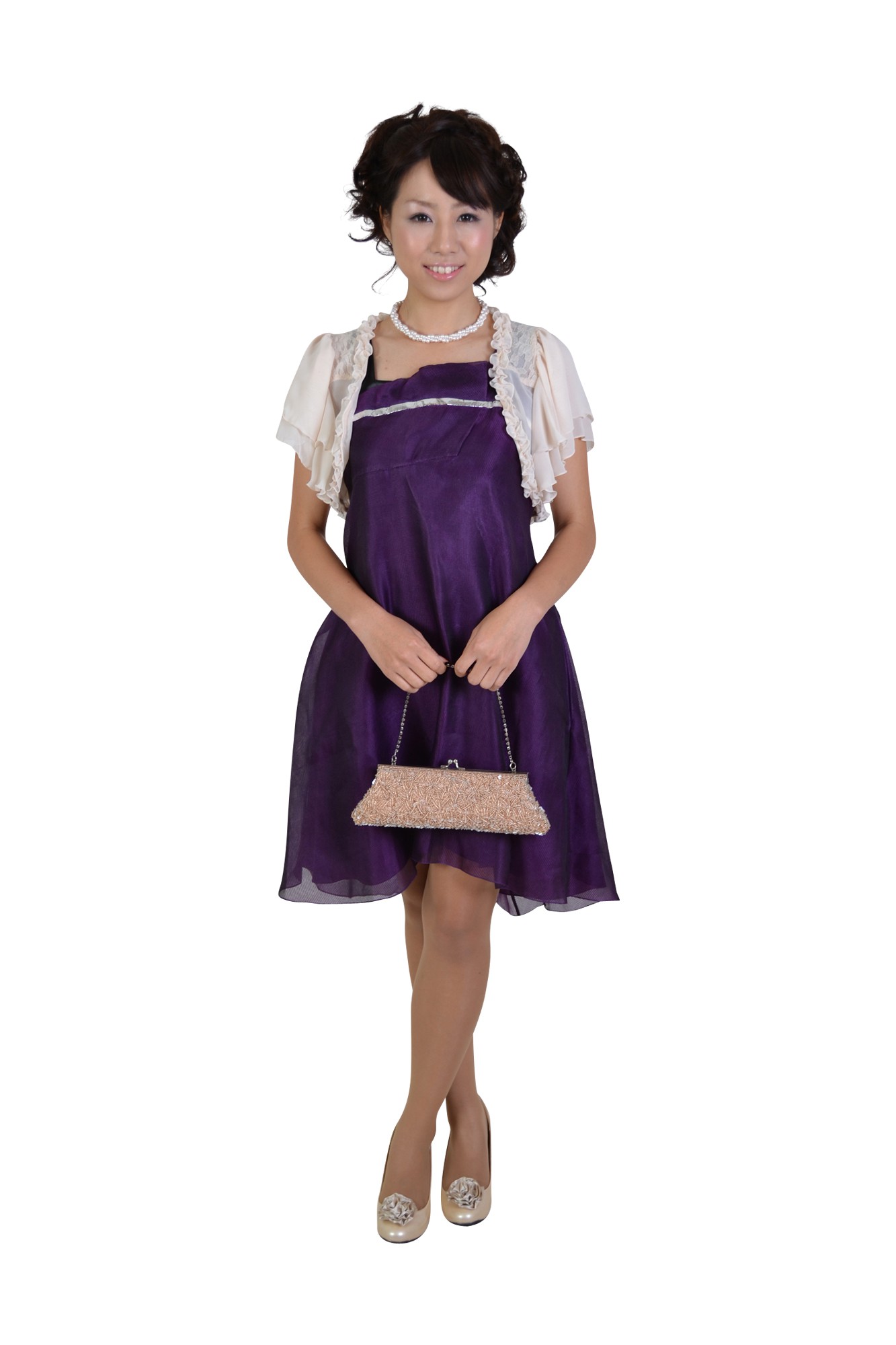 アイボリーフレアボレロ