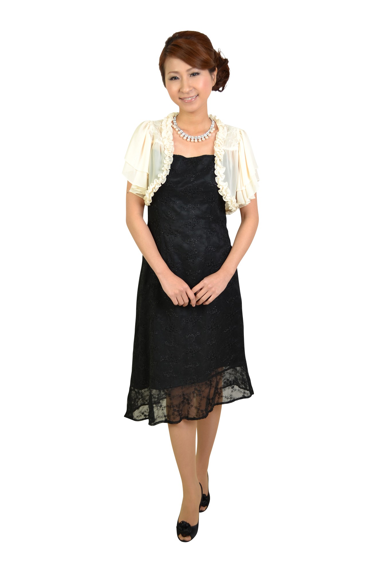 パールクリスタルネックレス