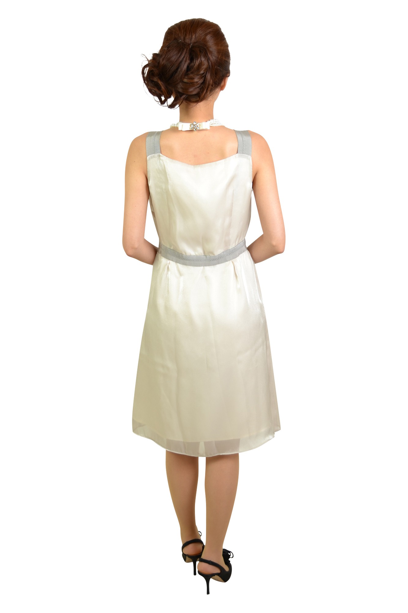 ゆったりシルバードレス