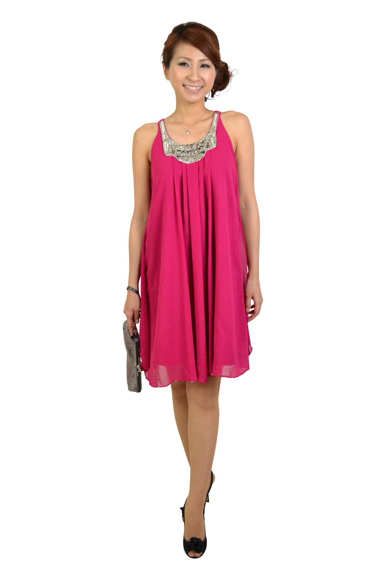 シルバースパンコールバッグ