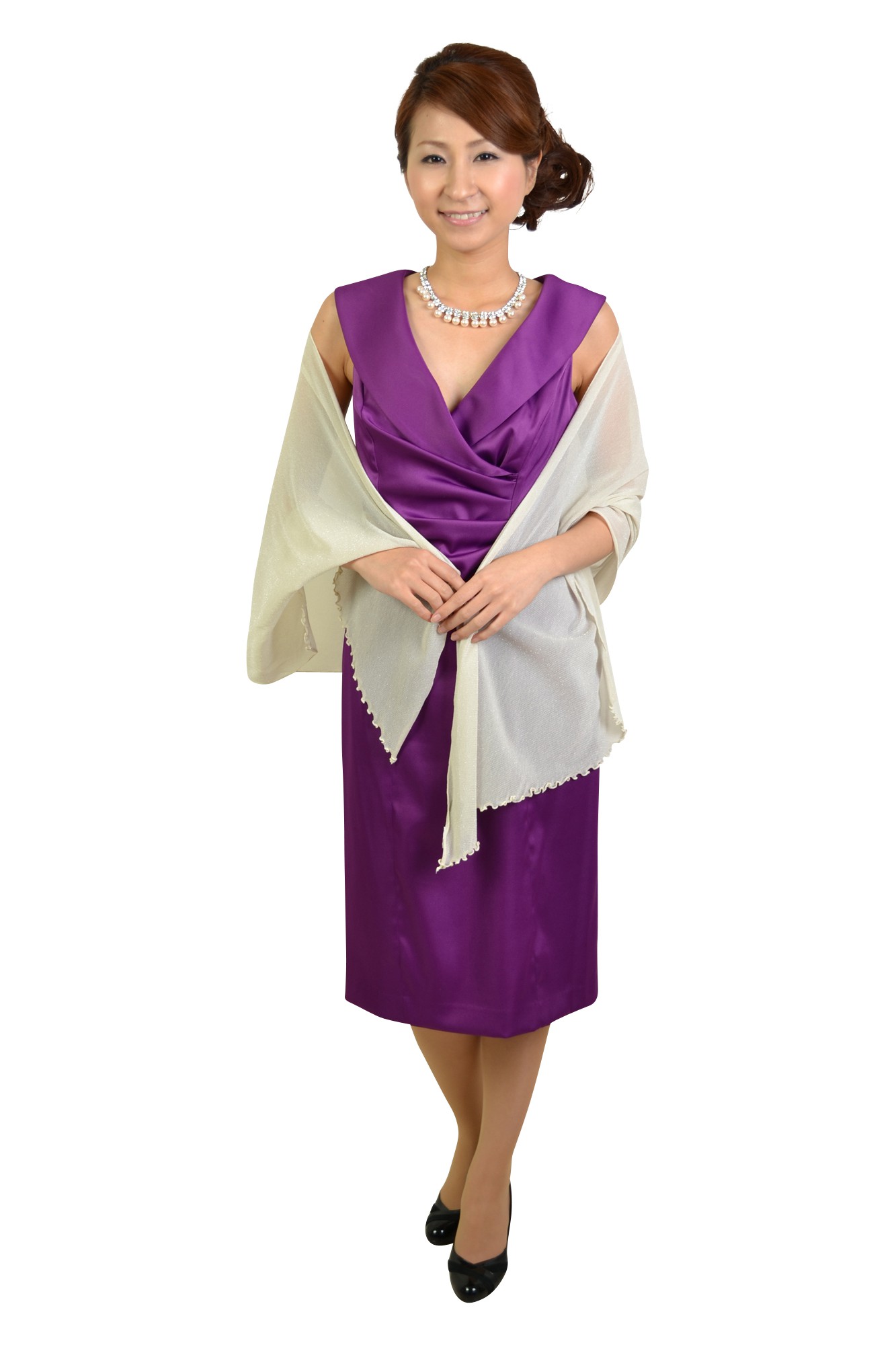 パールクリスタルネックレス