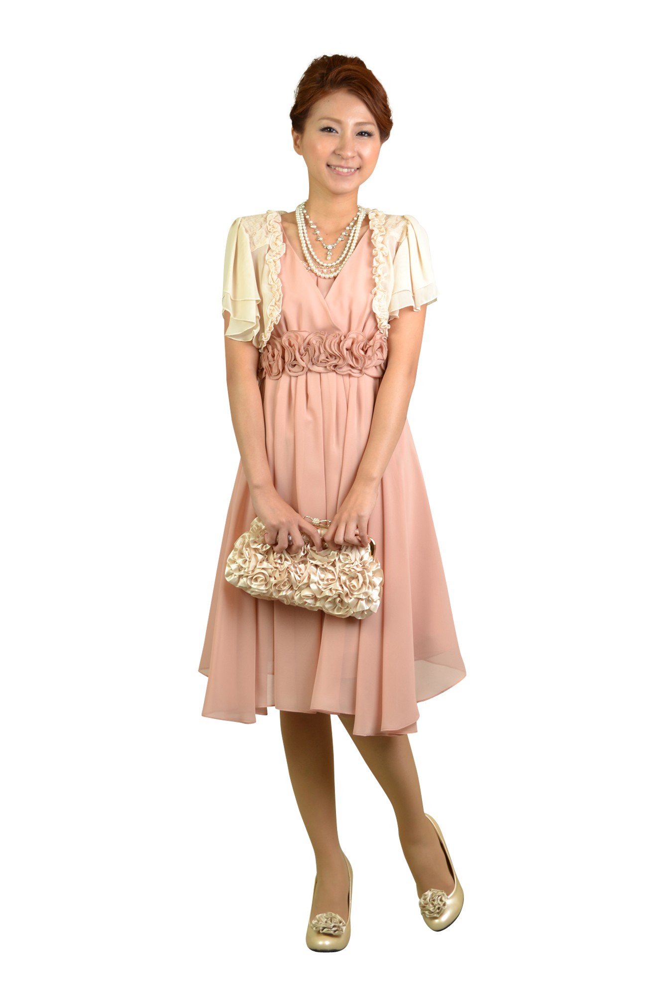 フレアアイボリーボレロ