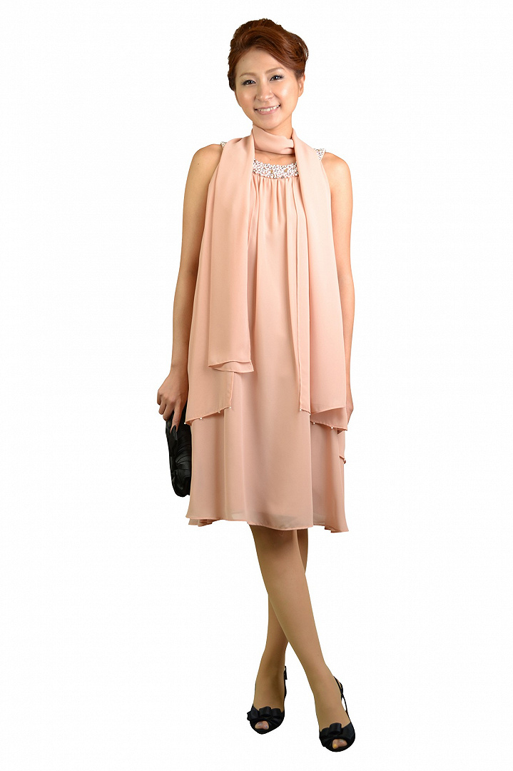 アメリカンスリーブピンクドレス