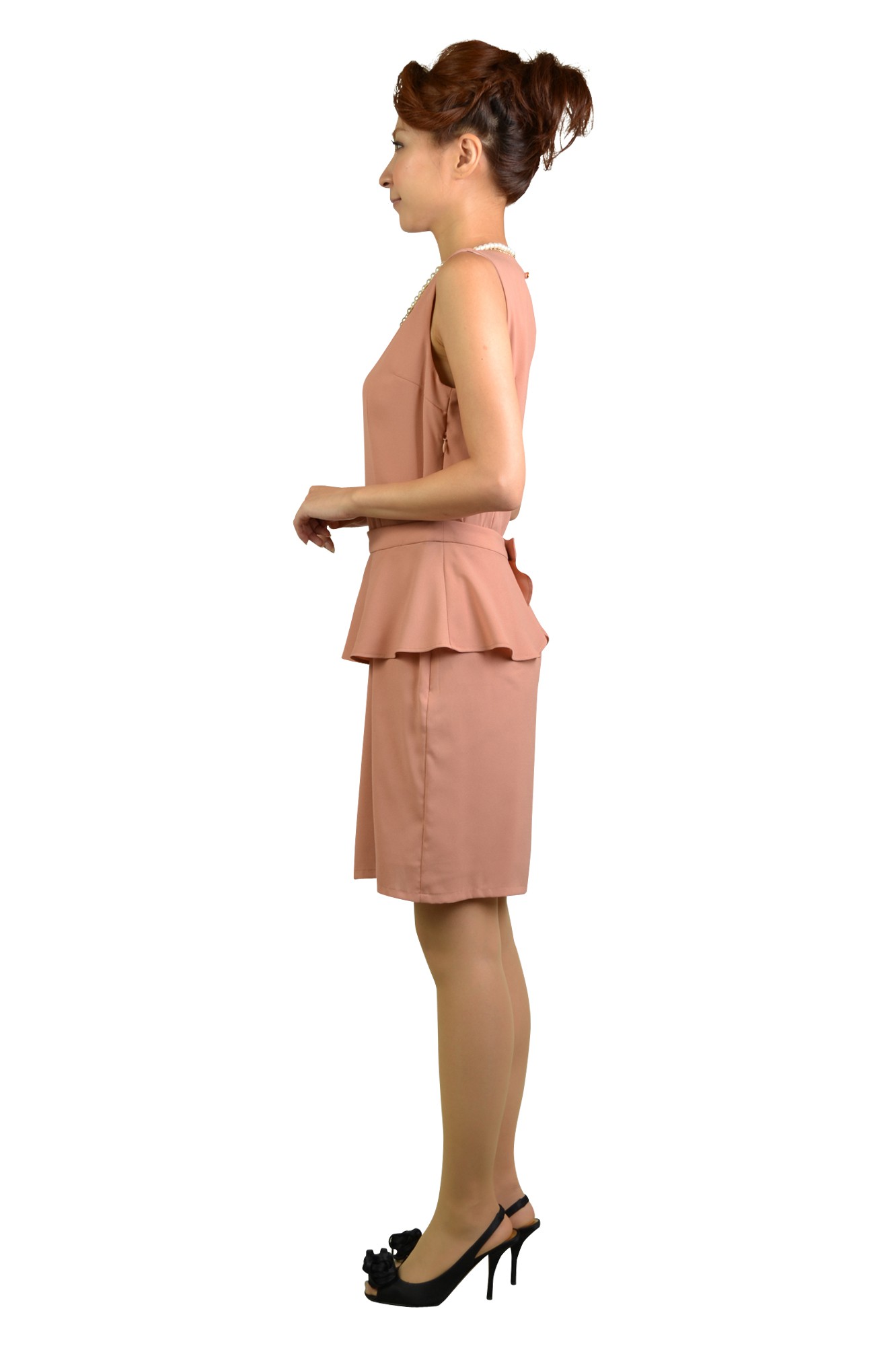 ピンクへプラムドレス