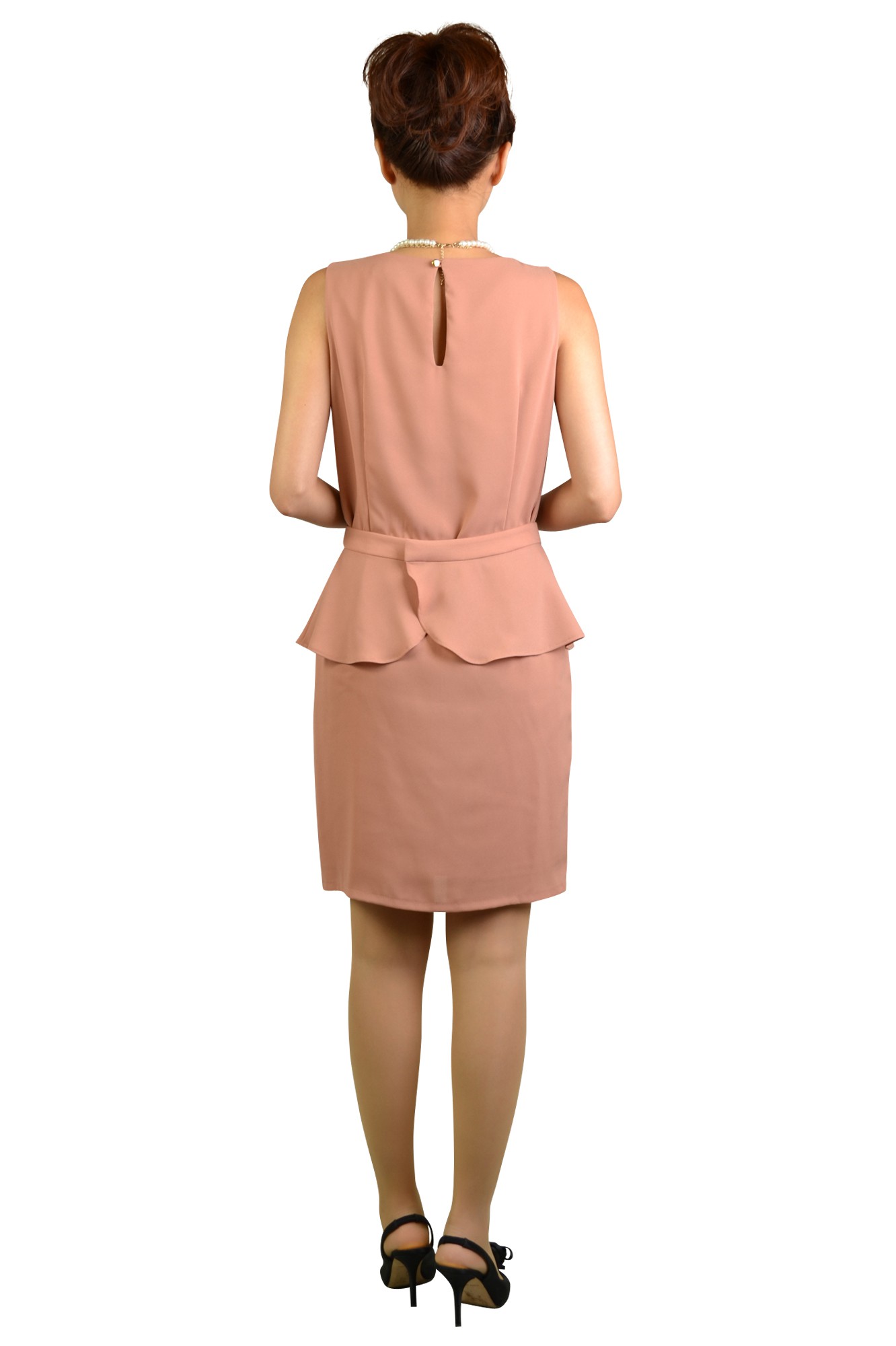 ピンクへプラムドレス