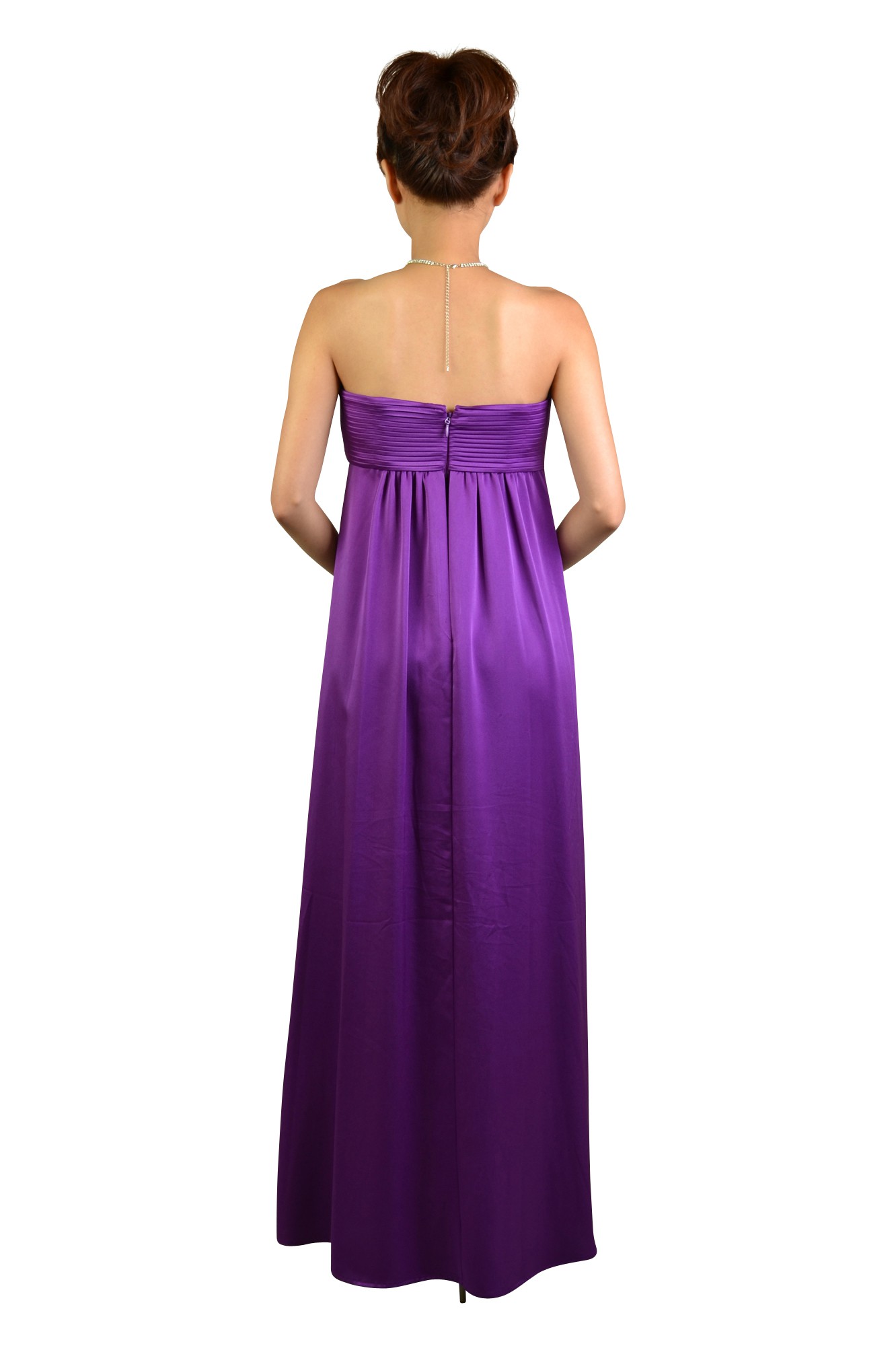 パープルベアロングドレスガウン