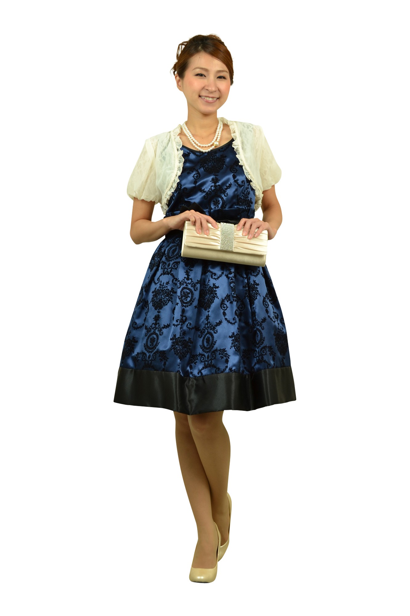 クリスタルギャザーシャンパンバッグ