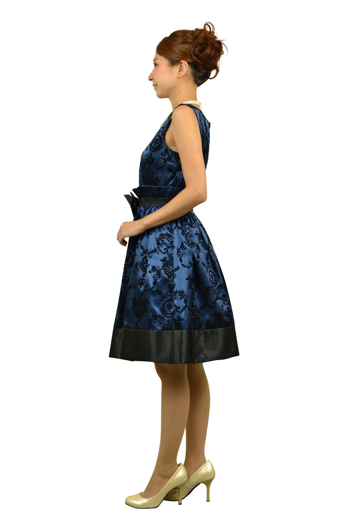 ブルーフィットアンドフレアドレス