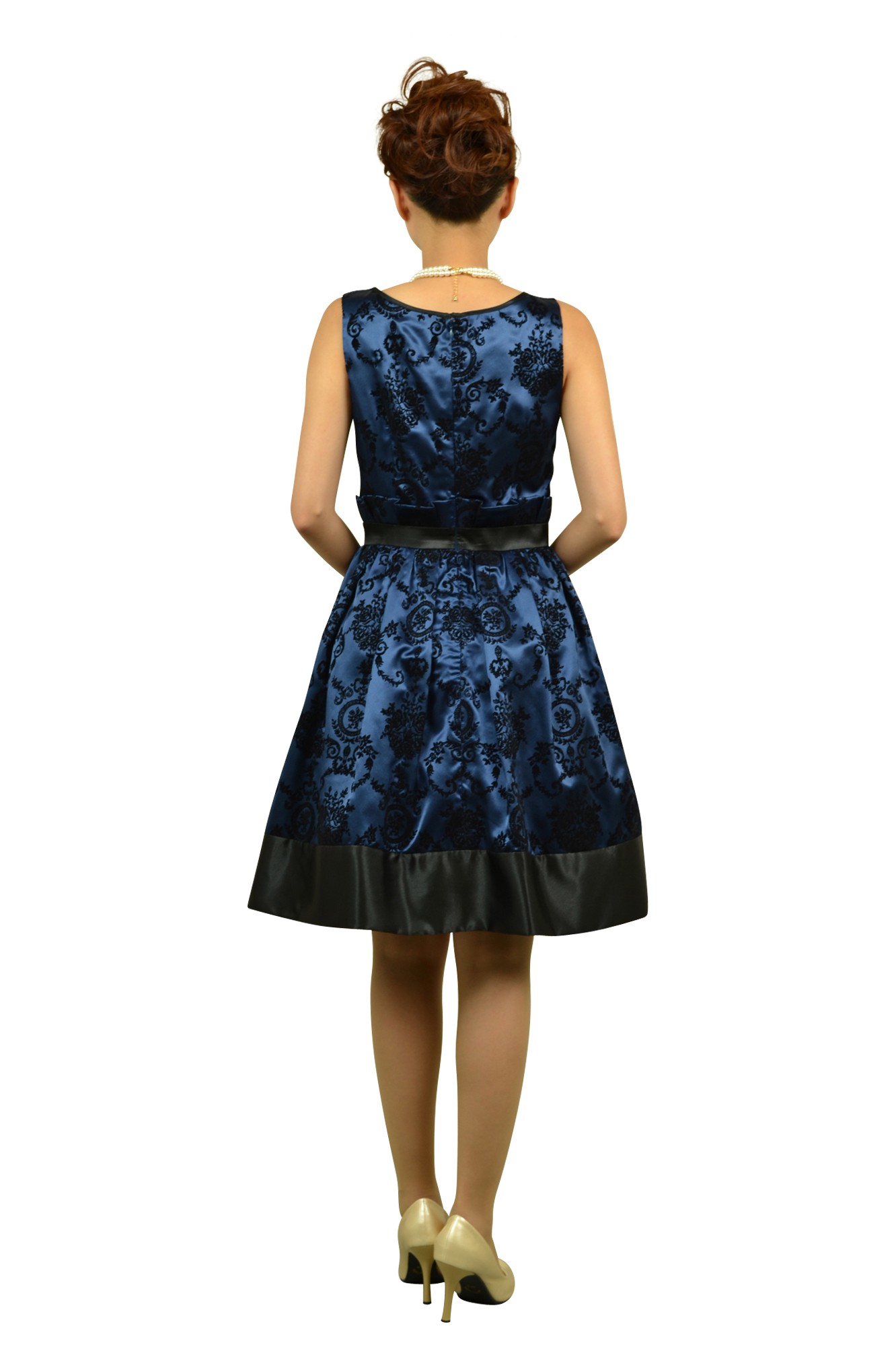 ブルーフィットアンドフレアドレス