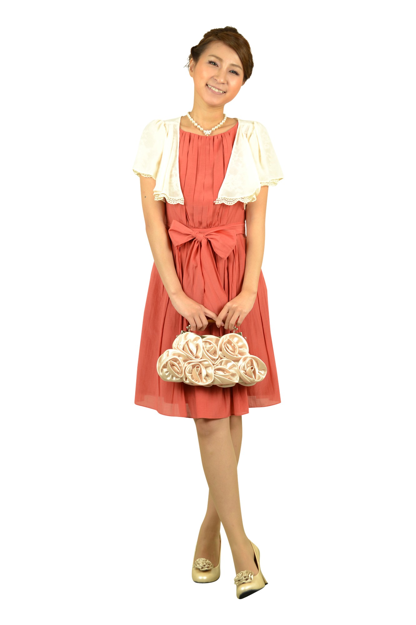 ローズモチーフシャンパンバッグ