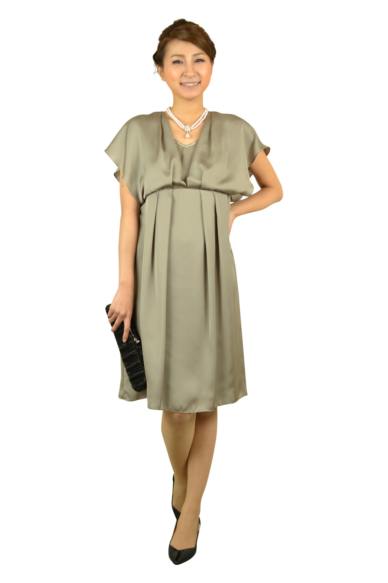 ティアドロップクリスタルパールネックレス