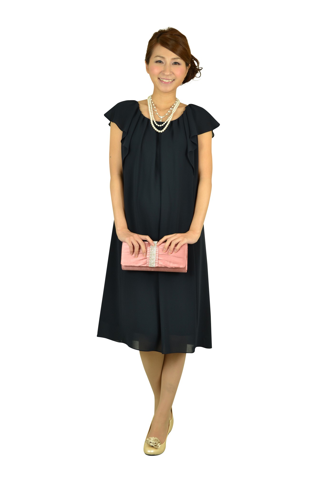 センタークリスタルピンクバッグ