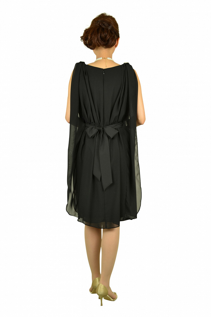 ブラックドレープドレス