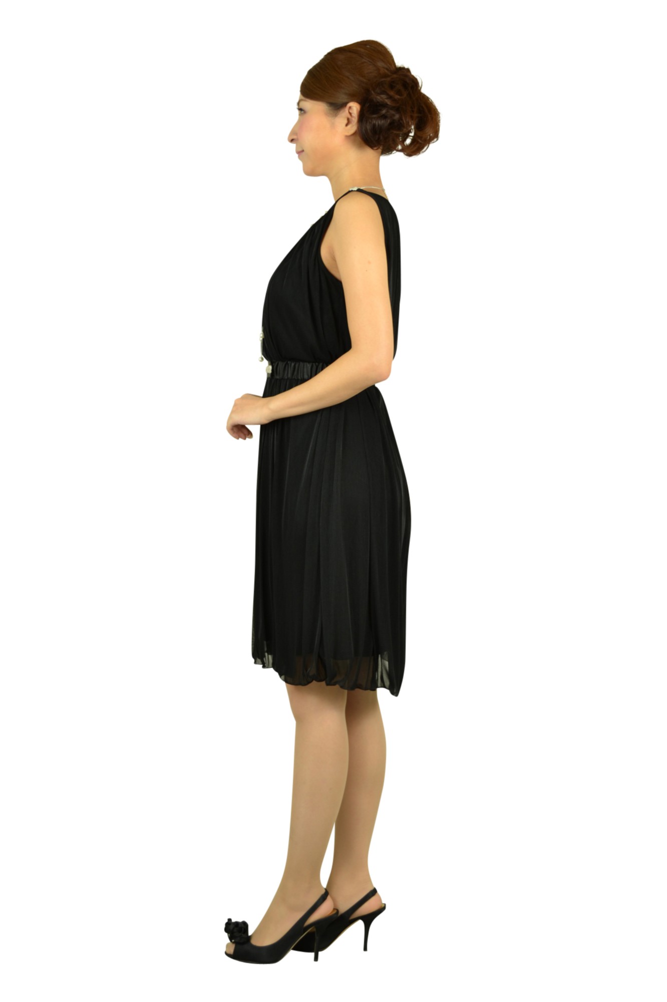 シンプルウエストマークドレス