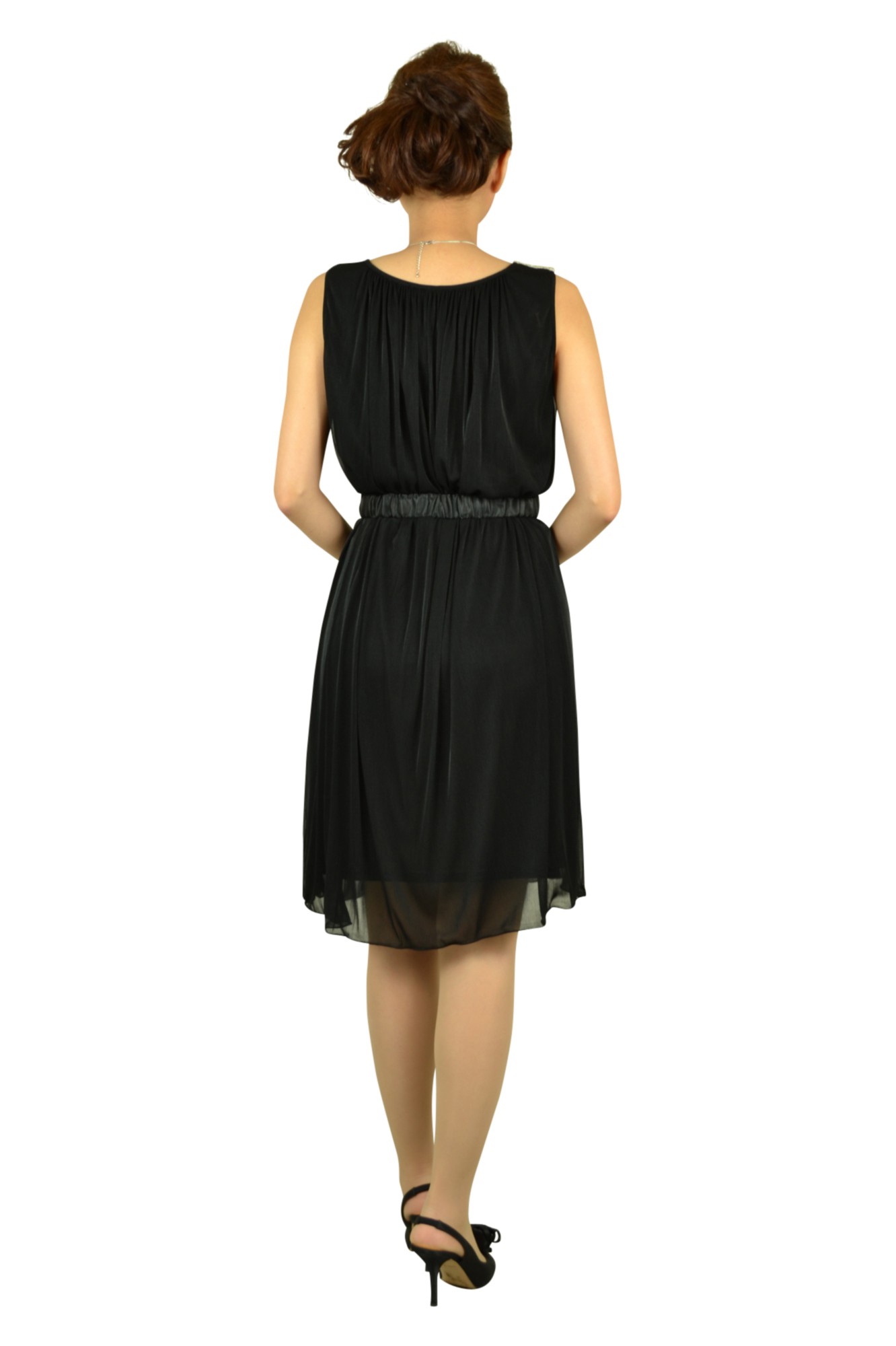 シンプルウエストマークドレス