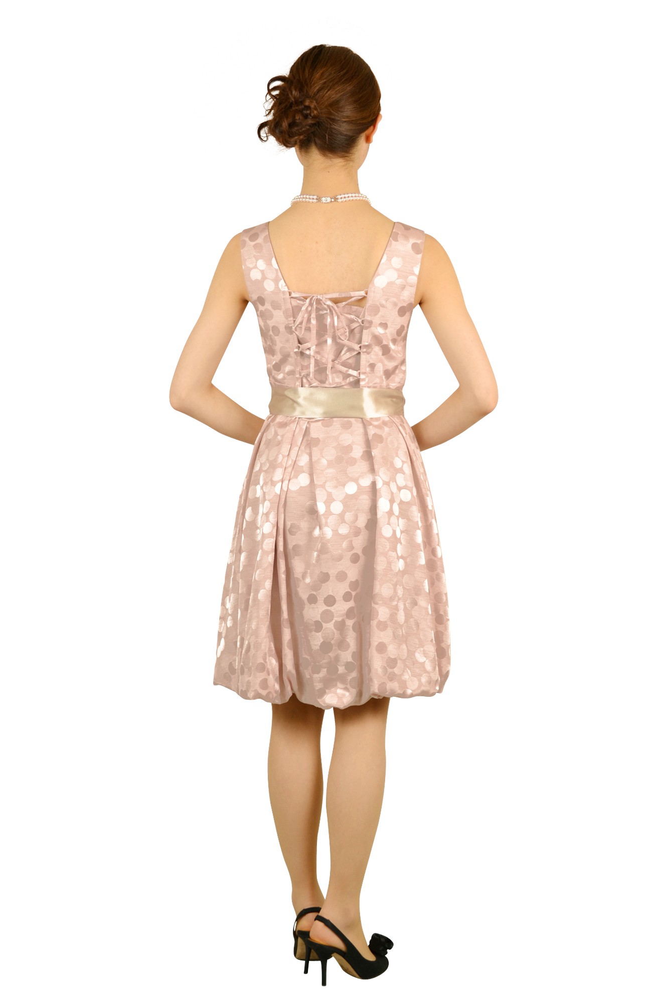 ピンクドットバルーンドレス