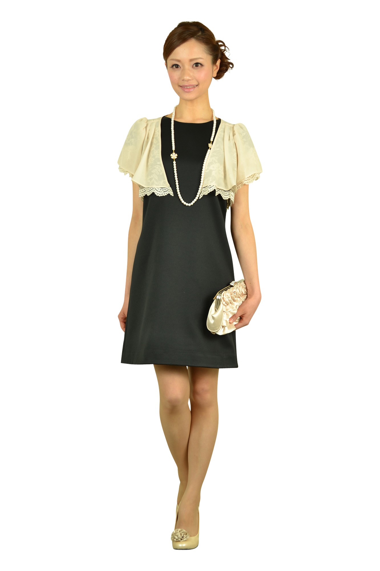 アイボリーデイジーパールネックレス