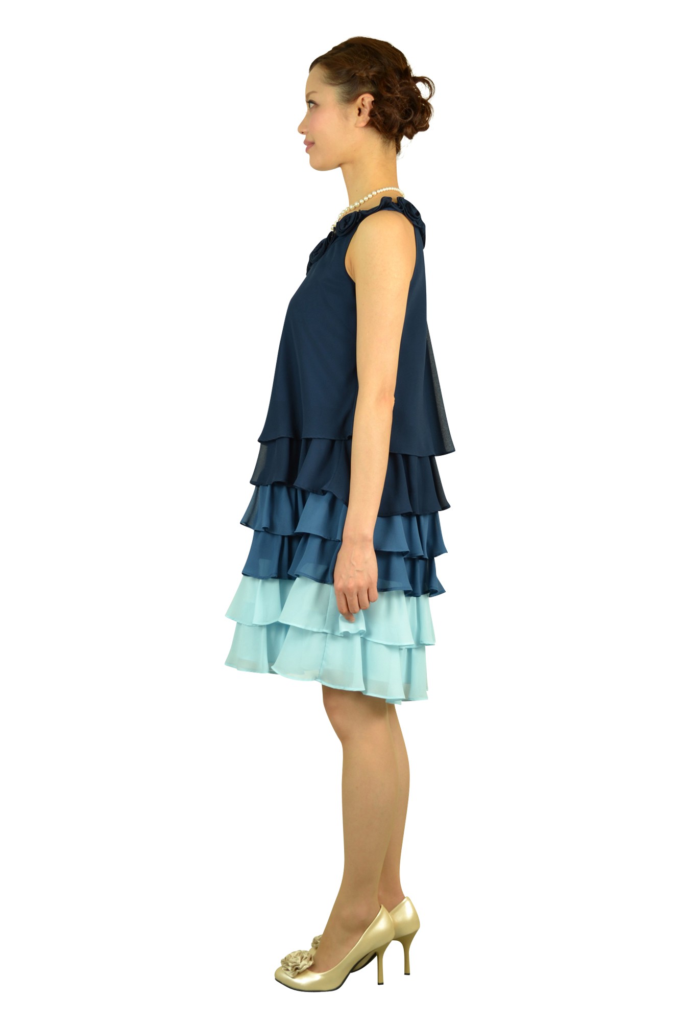 ブルーグラデーションドレス