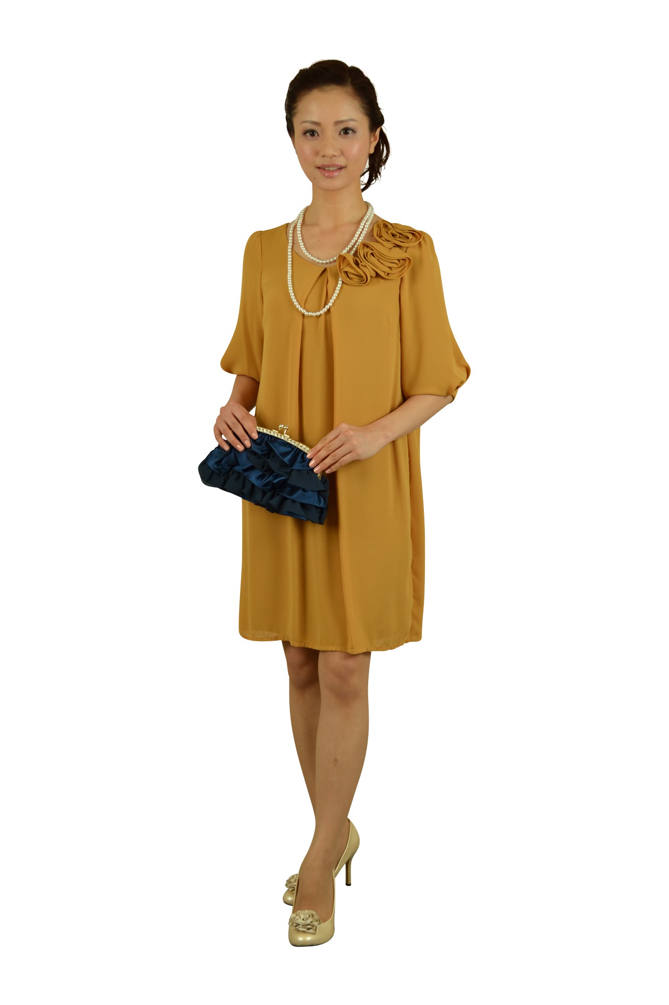 シンプルロングパールネックレス