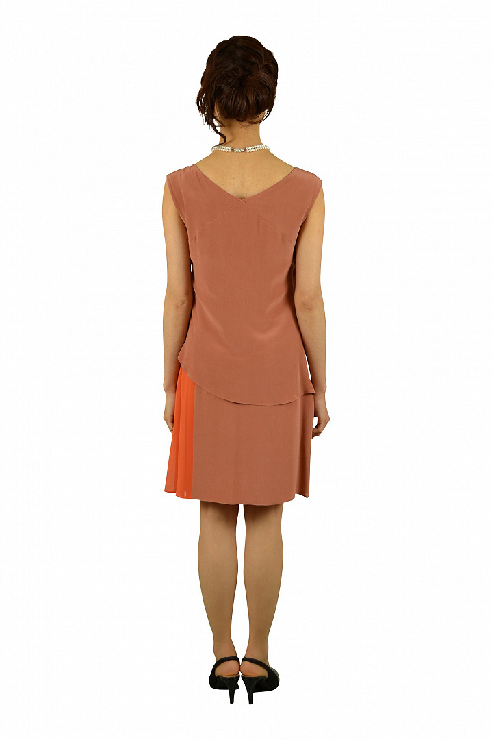 アシメオレンジドレス