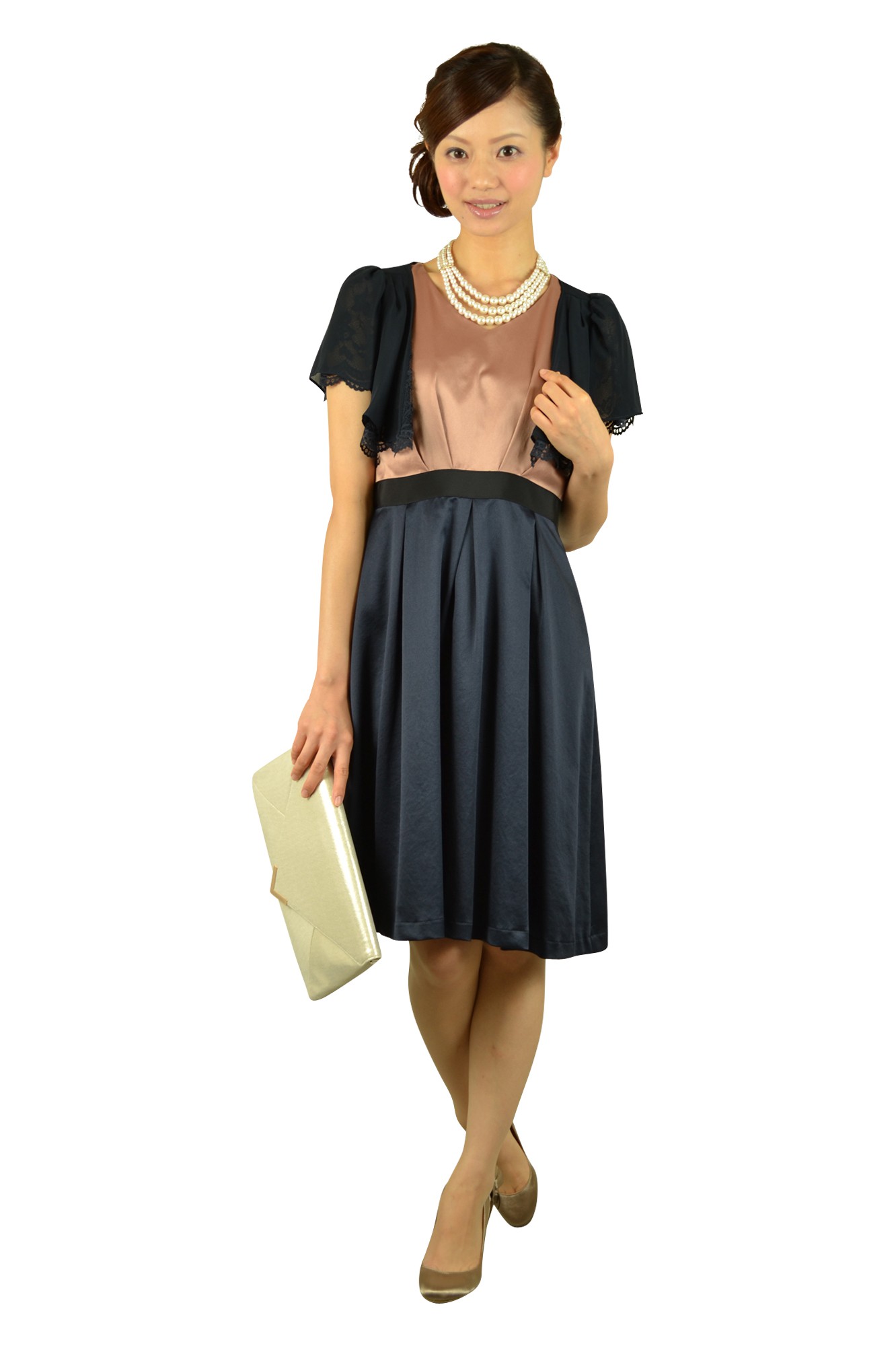 大きめ光沢クラッチバッグ