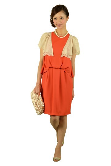 レッドオレンジドレス