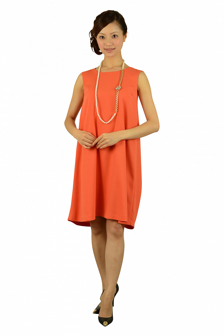 シンプルオレンジドレス