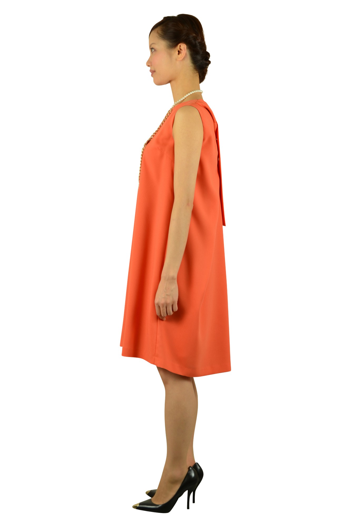 シンプルオレンジドレス