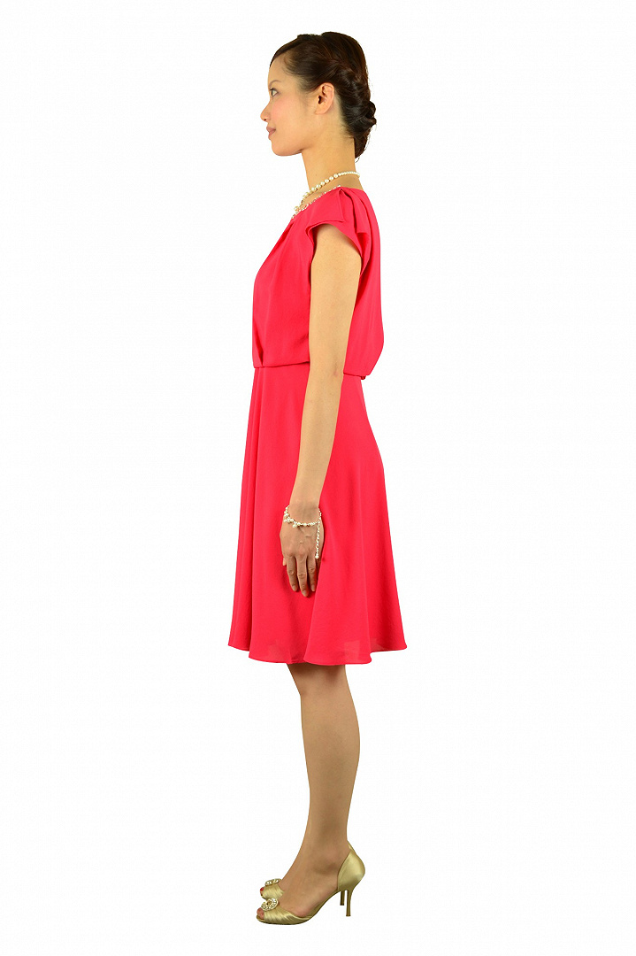 フューシャピンクビジュドレス