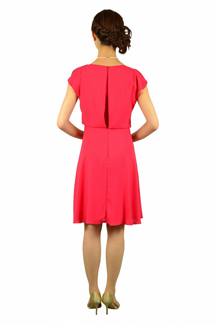 フューシャピンクビジュドレス