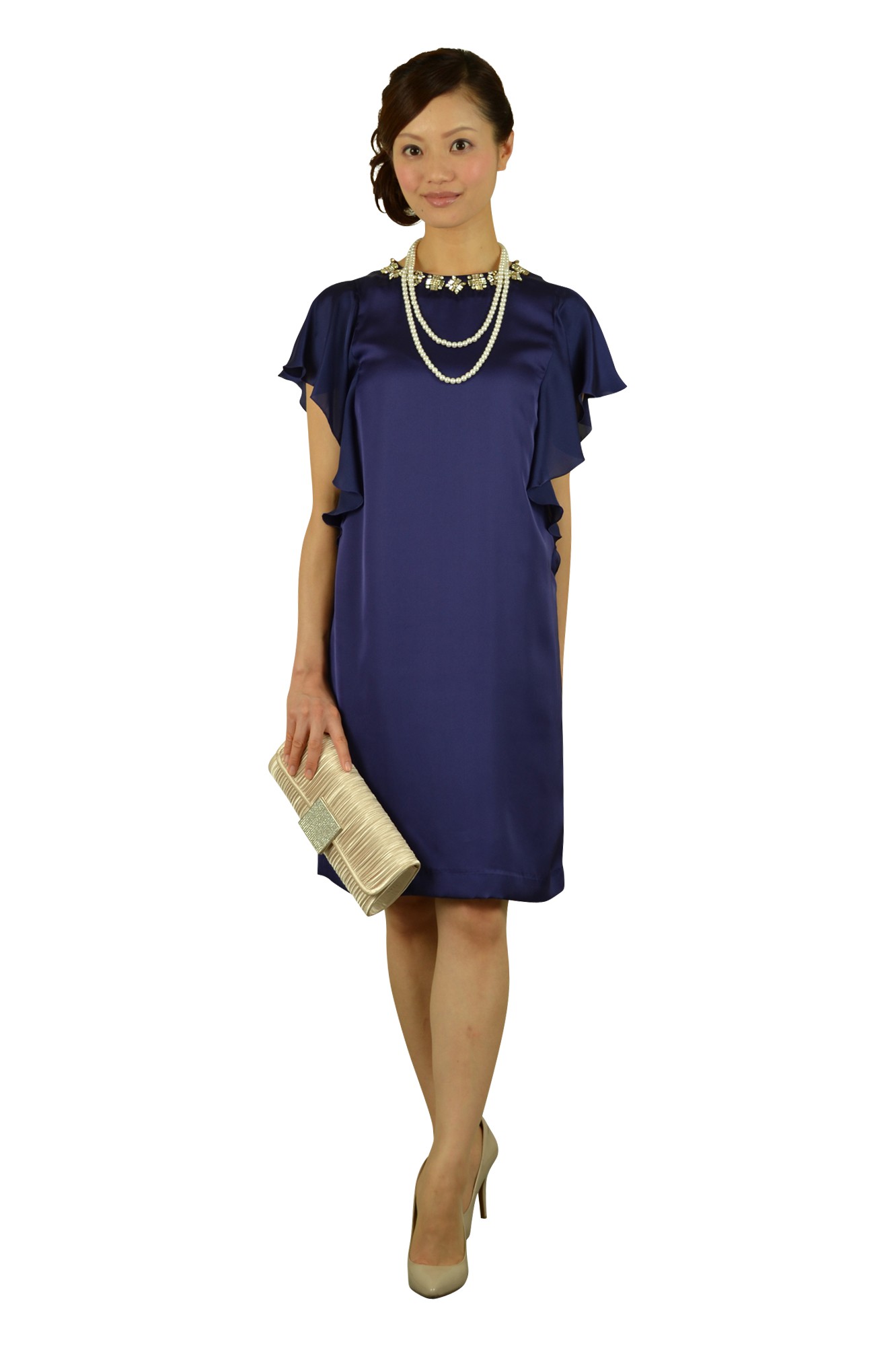 シンプルロングパールネックレス