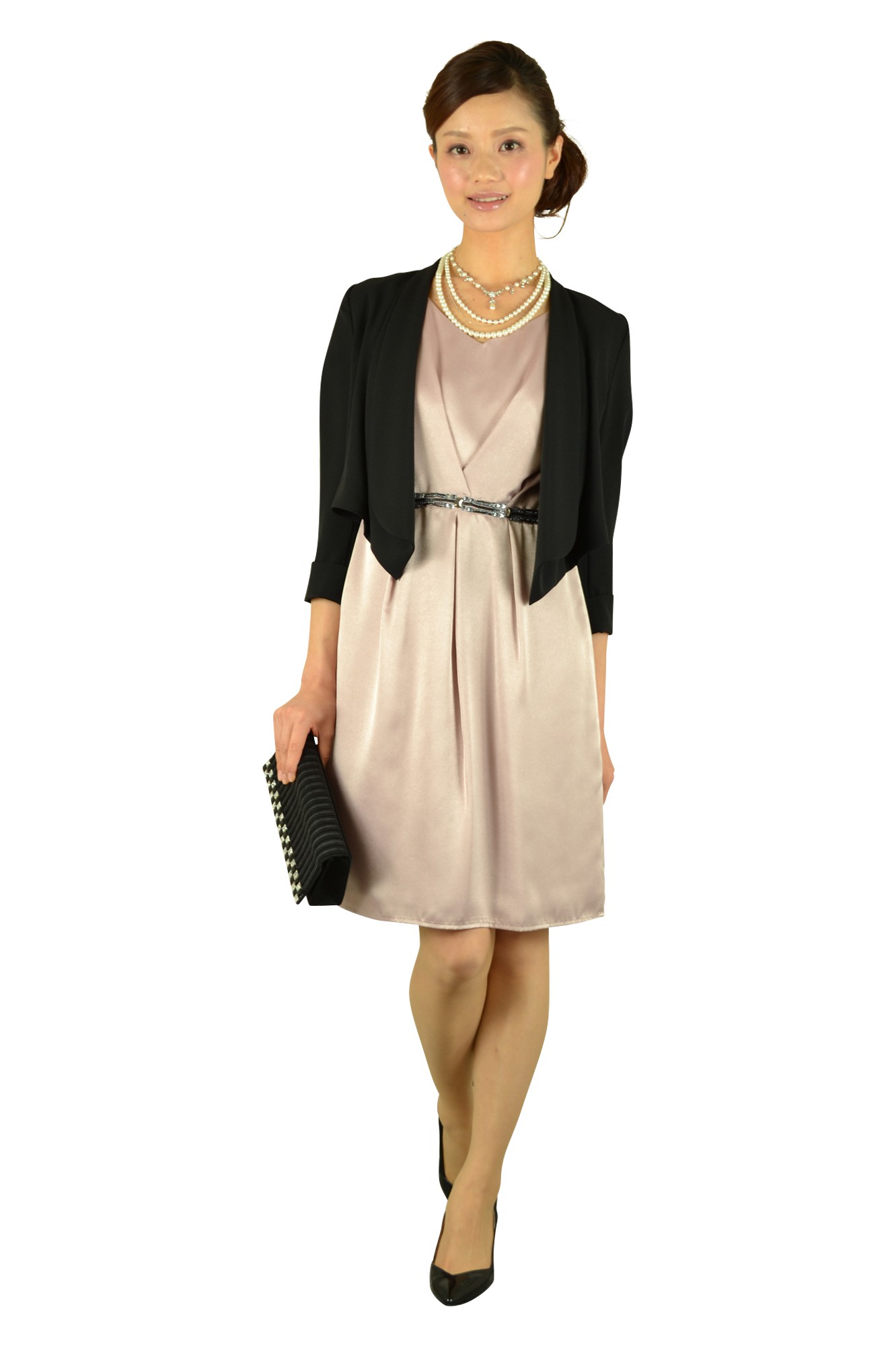 クリスタルエレガントブラックバッグ