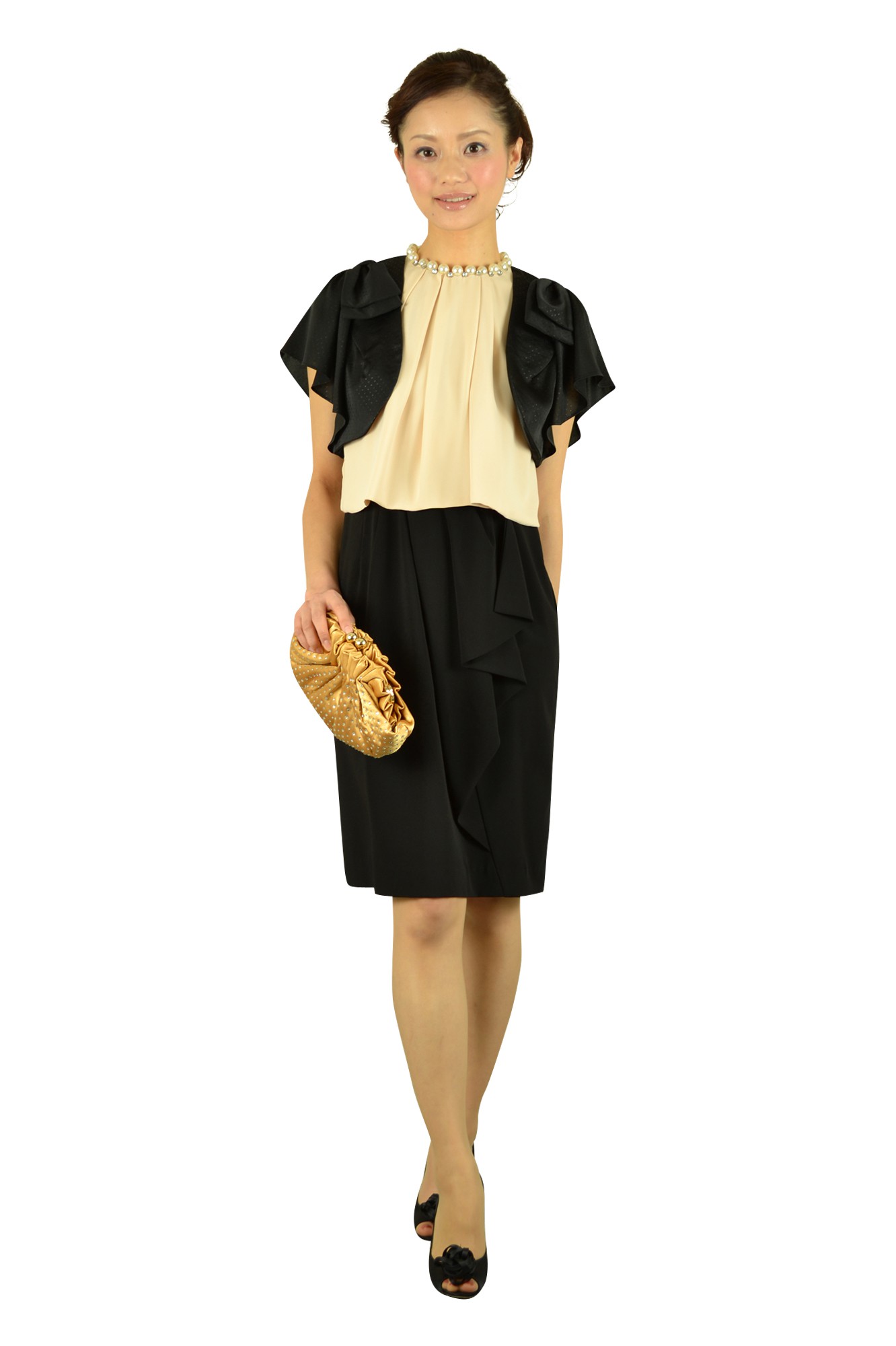 ドットリボンブラックボレロ