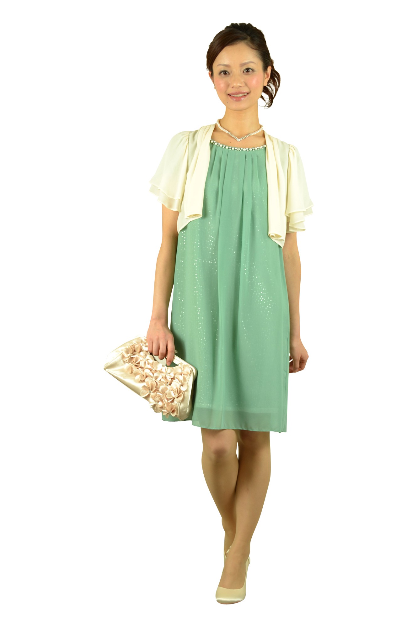 3Dフラワーシャンパンバッグ