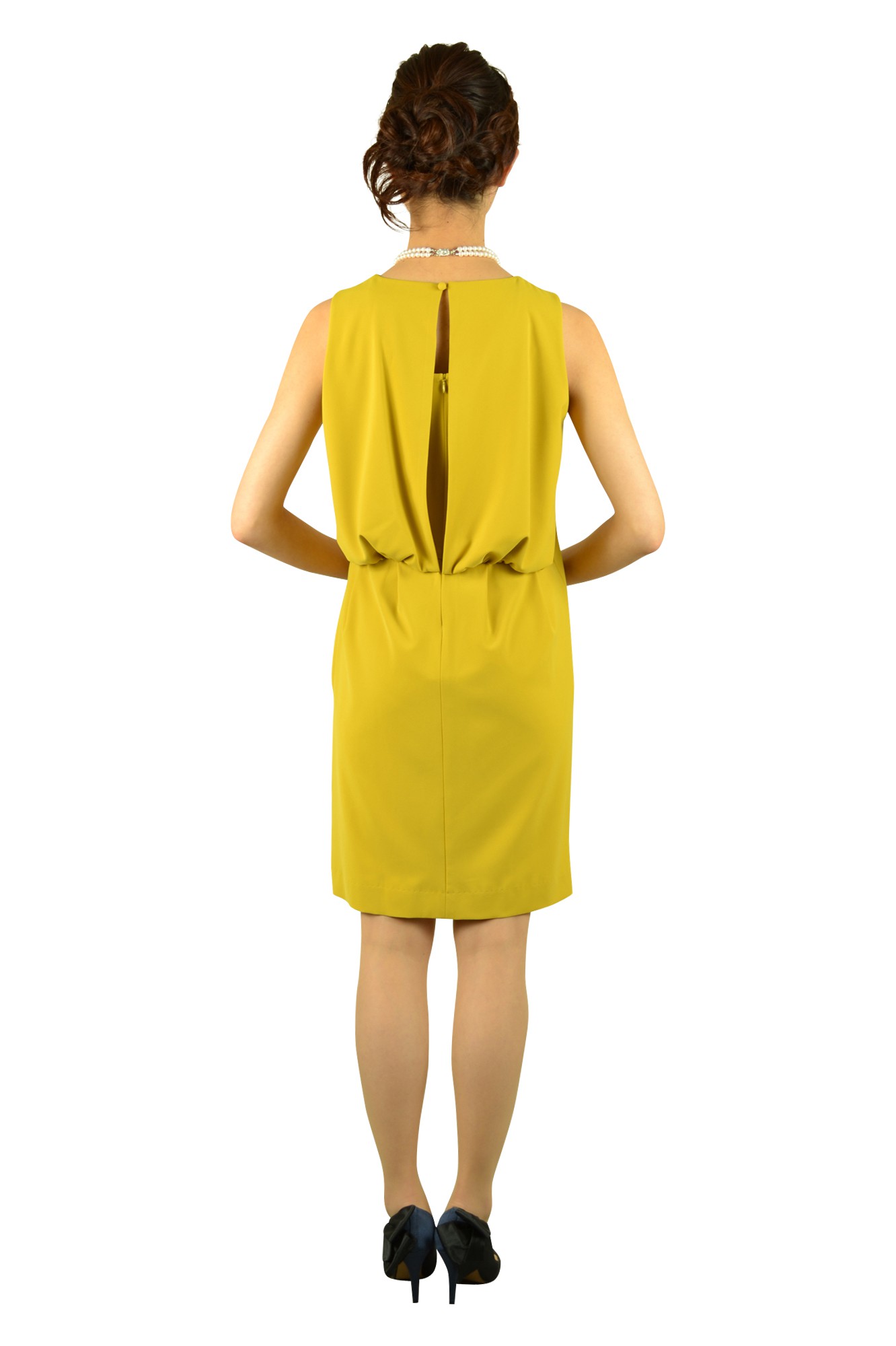 マスタードカラードレス