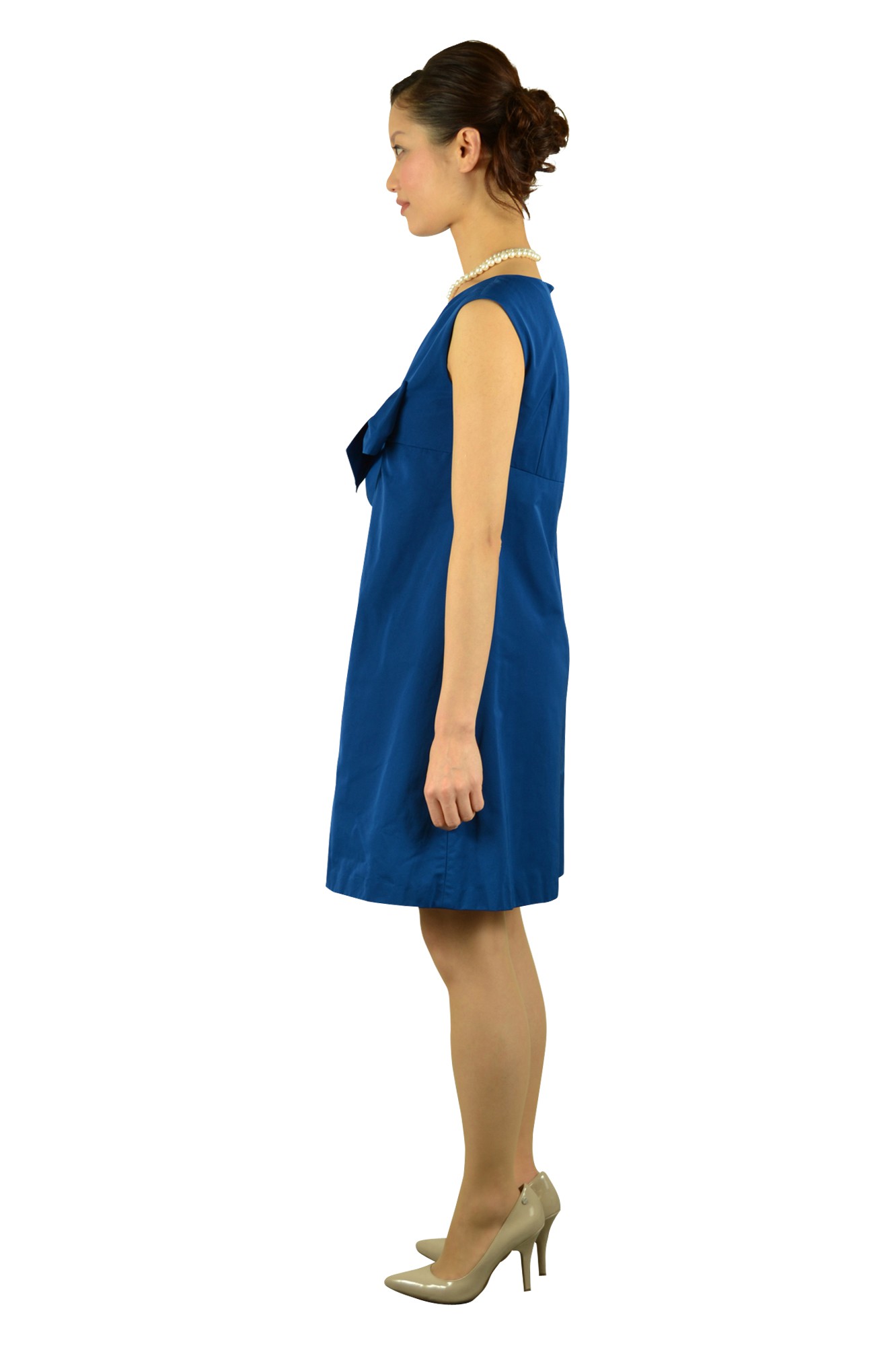 ビックリボンブルードレス