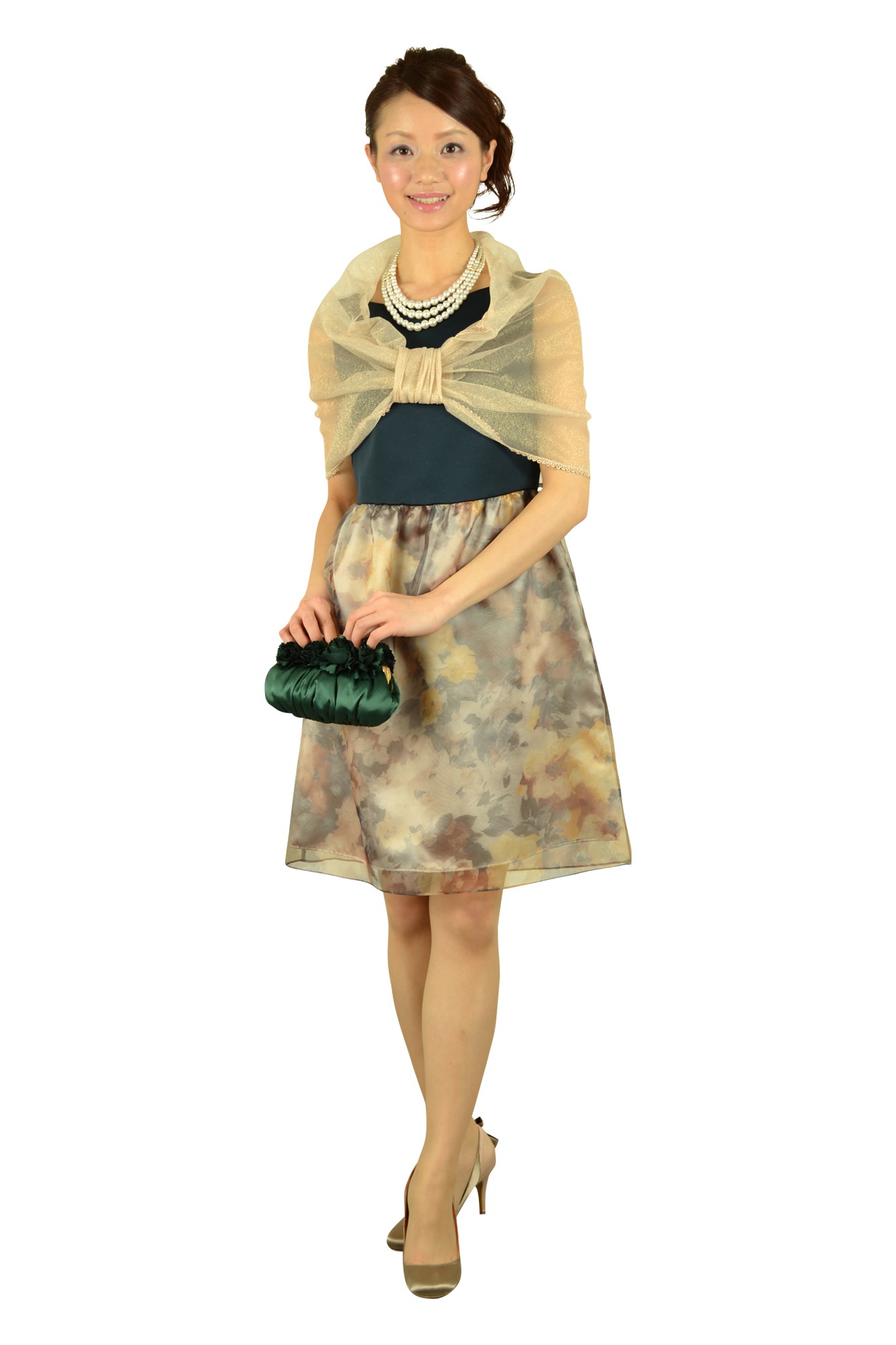 ゴールドラメスヌード