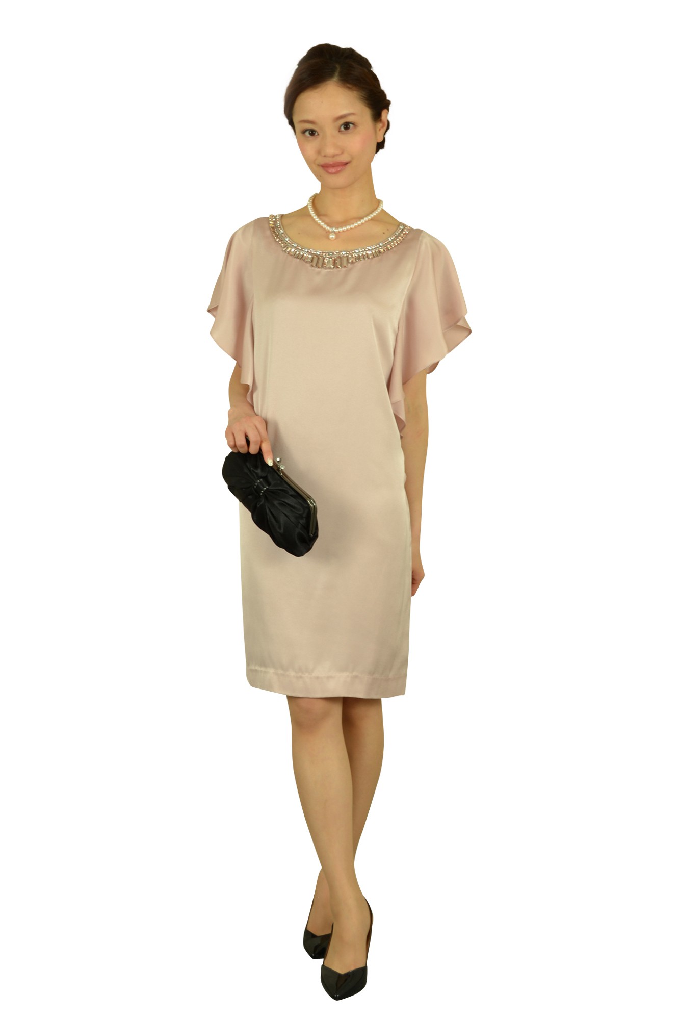 ガマグチ上品ブラックバッグ