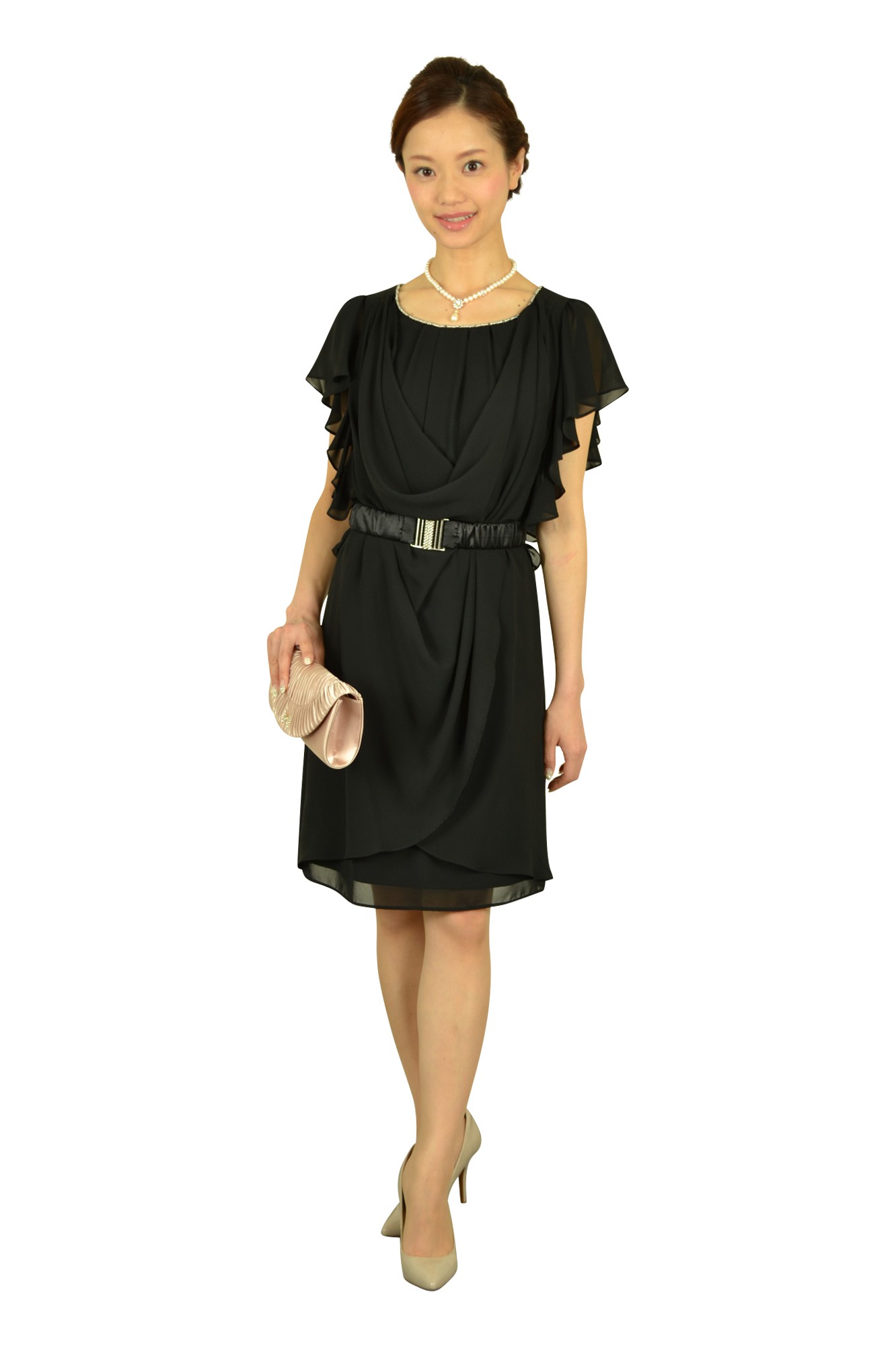 上品ティアドロップシルバーネックレス