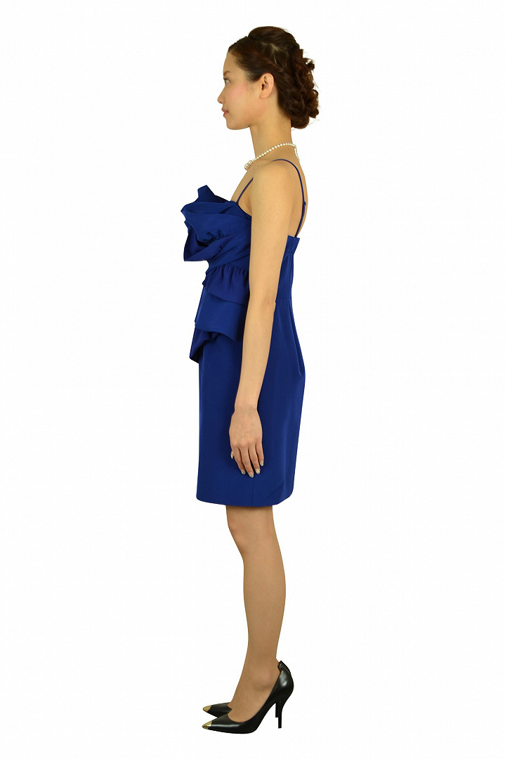 華やかブルーローズドレス