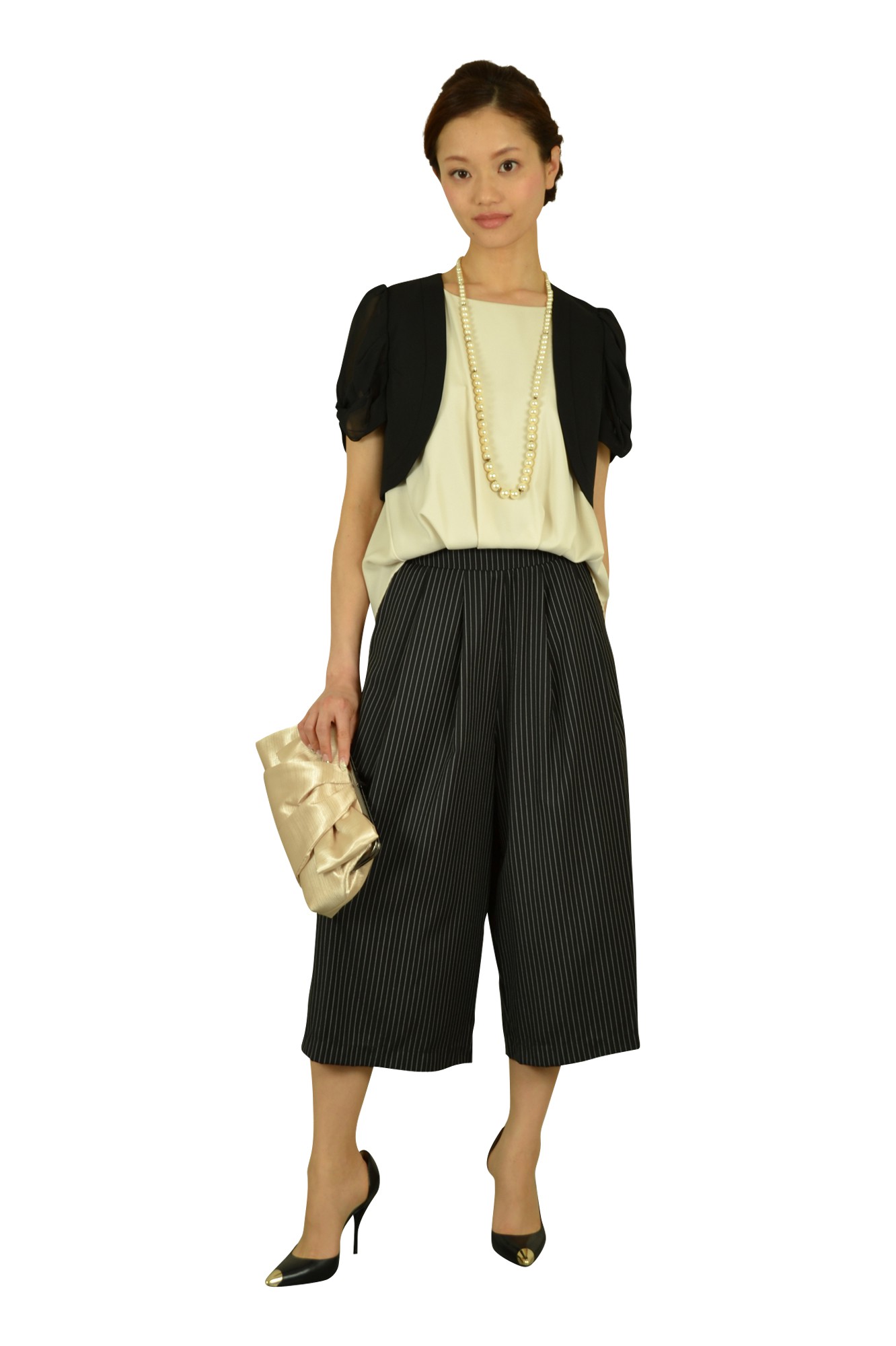 ベージュガウチョコンビネゾン