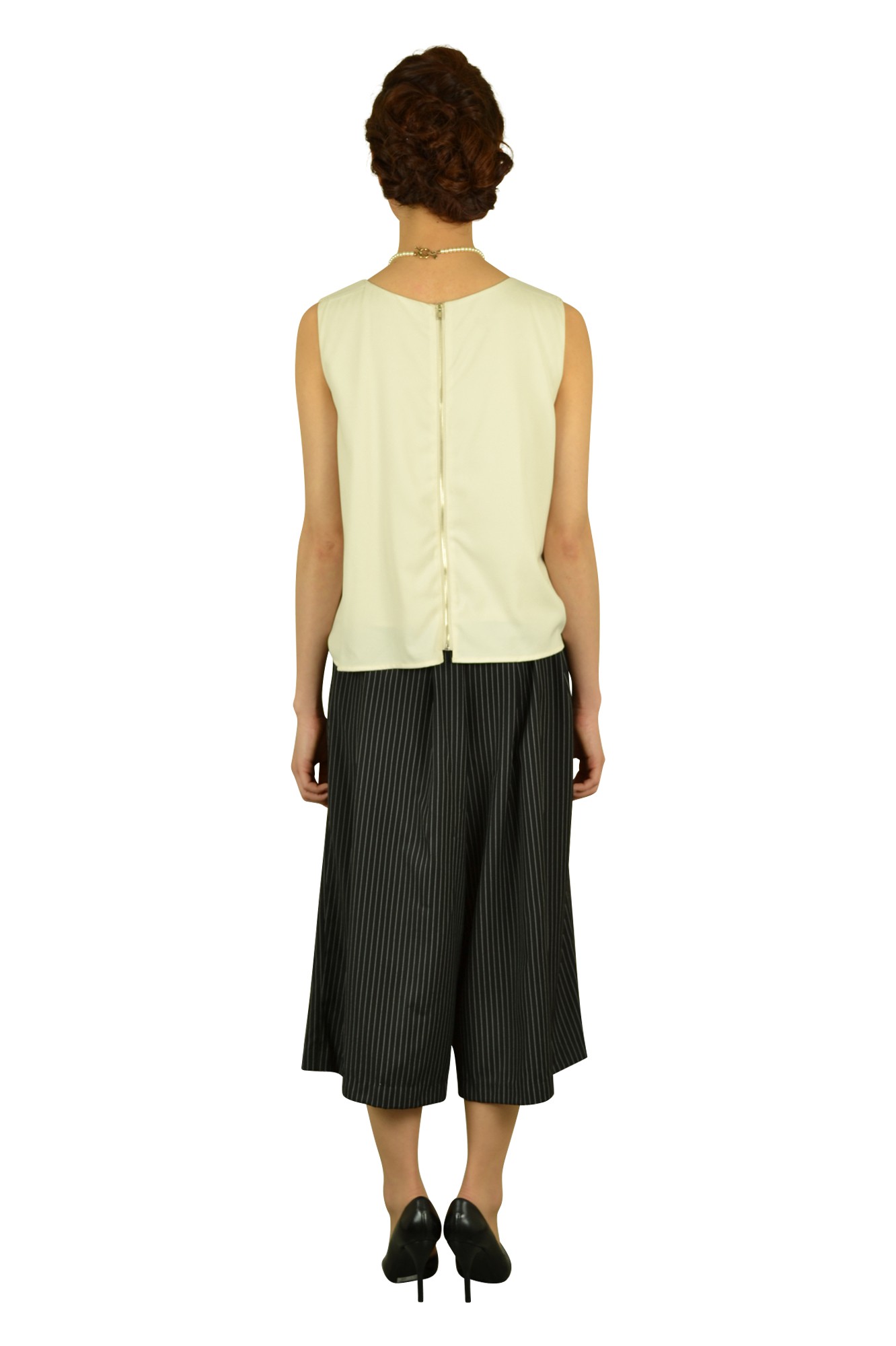 ベージュガウチョコンビネゾン