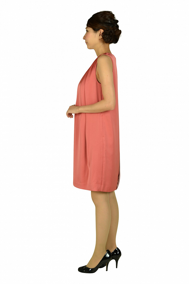 アプリコットオレンジビジュドレス