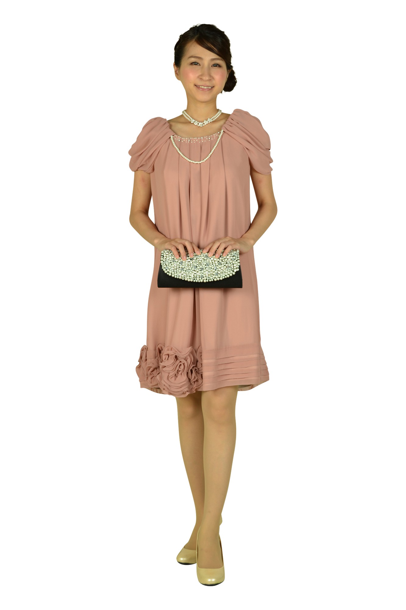 パールビジュブラックバッグ