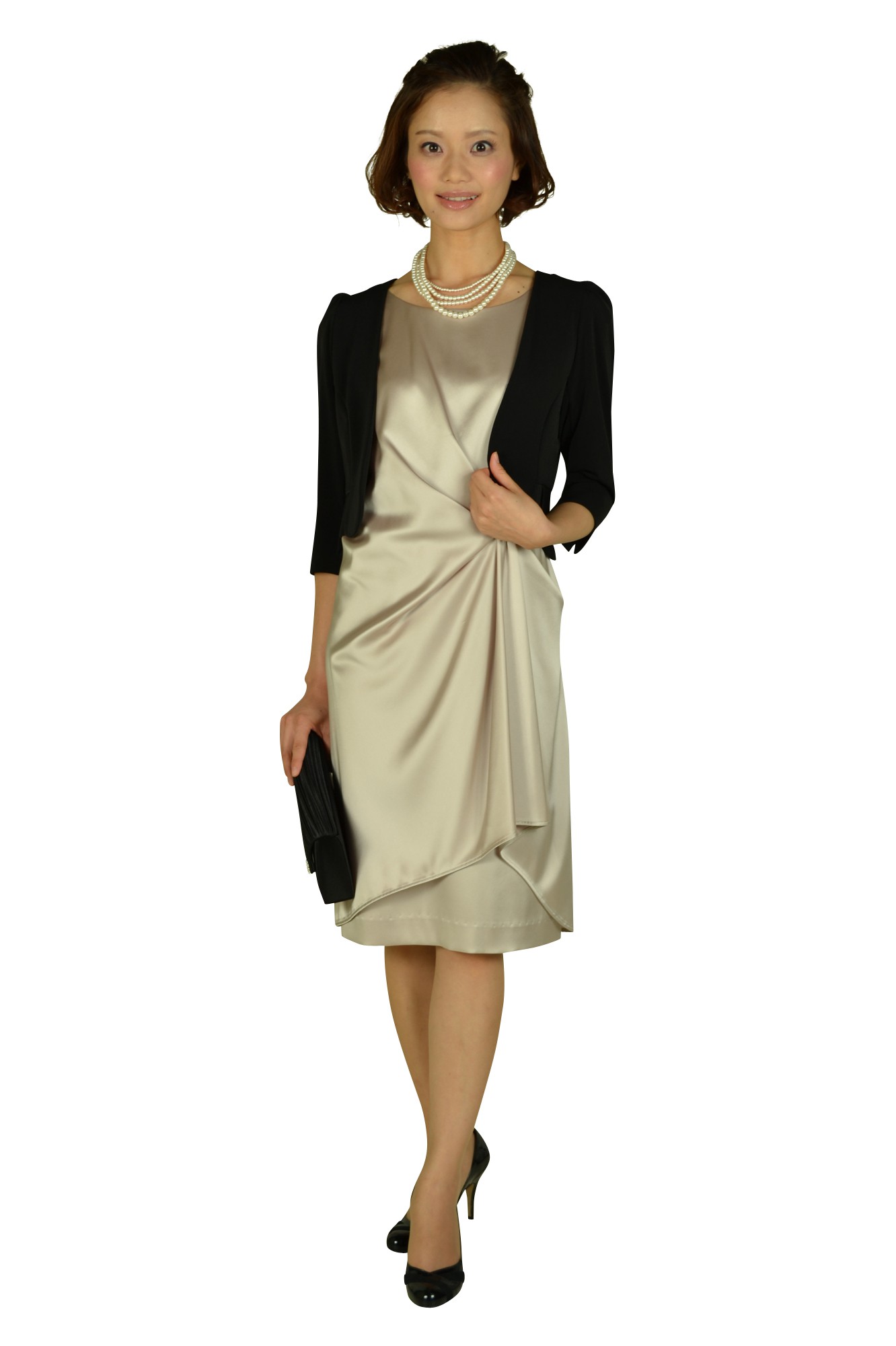 エレガントクリスタルブラックバッグ