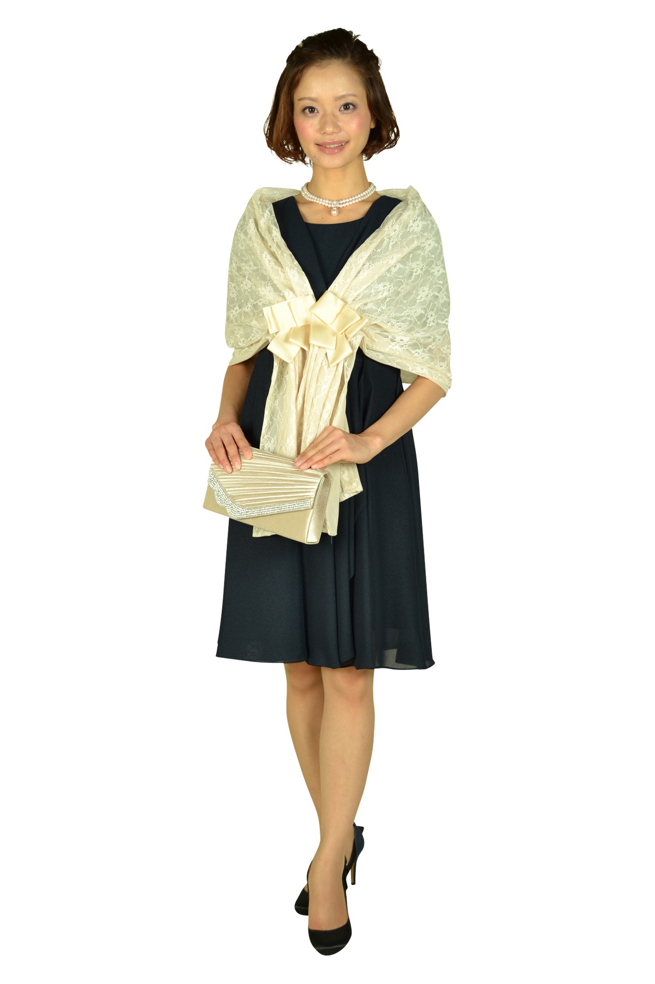 華やかアイボリーショール