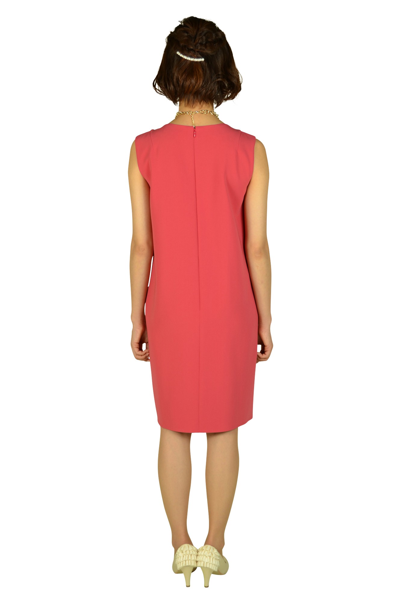 チェリーピンクシンプルドレス